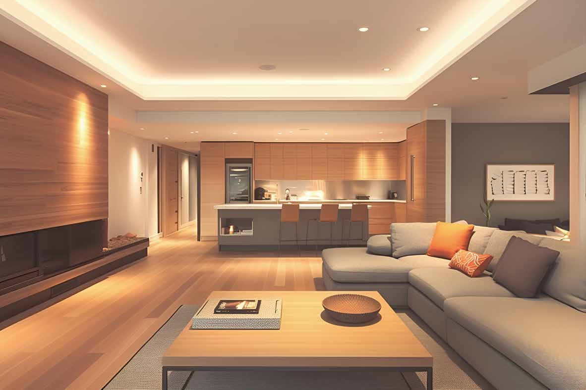 Lounge cove — dot-free warm light — SKY STAR COB LED Strip