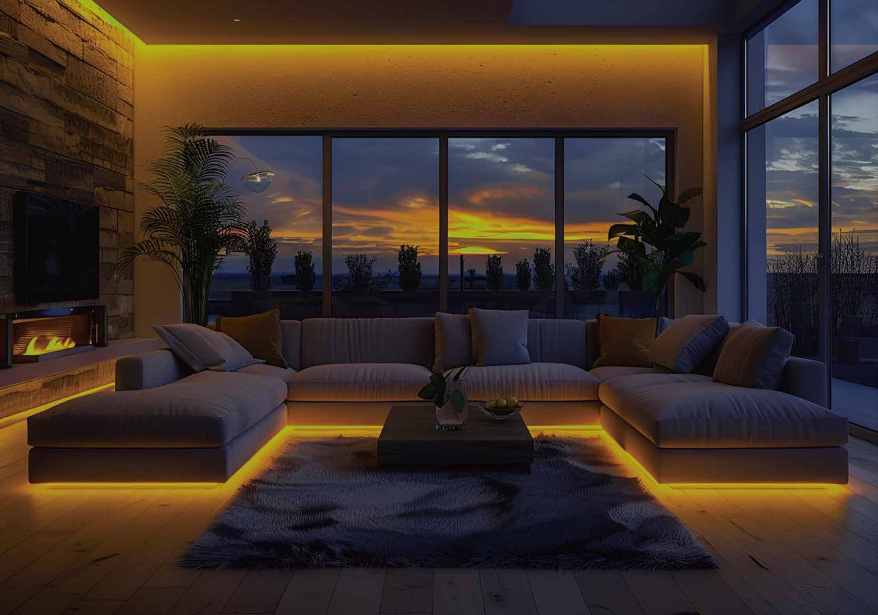 Living-room ceiling cove — SKY STAR COB LED Strip