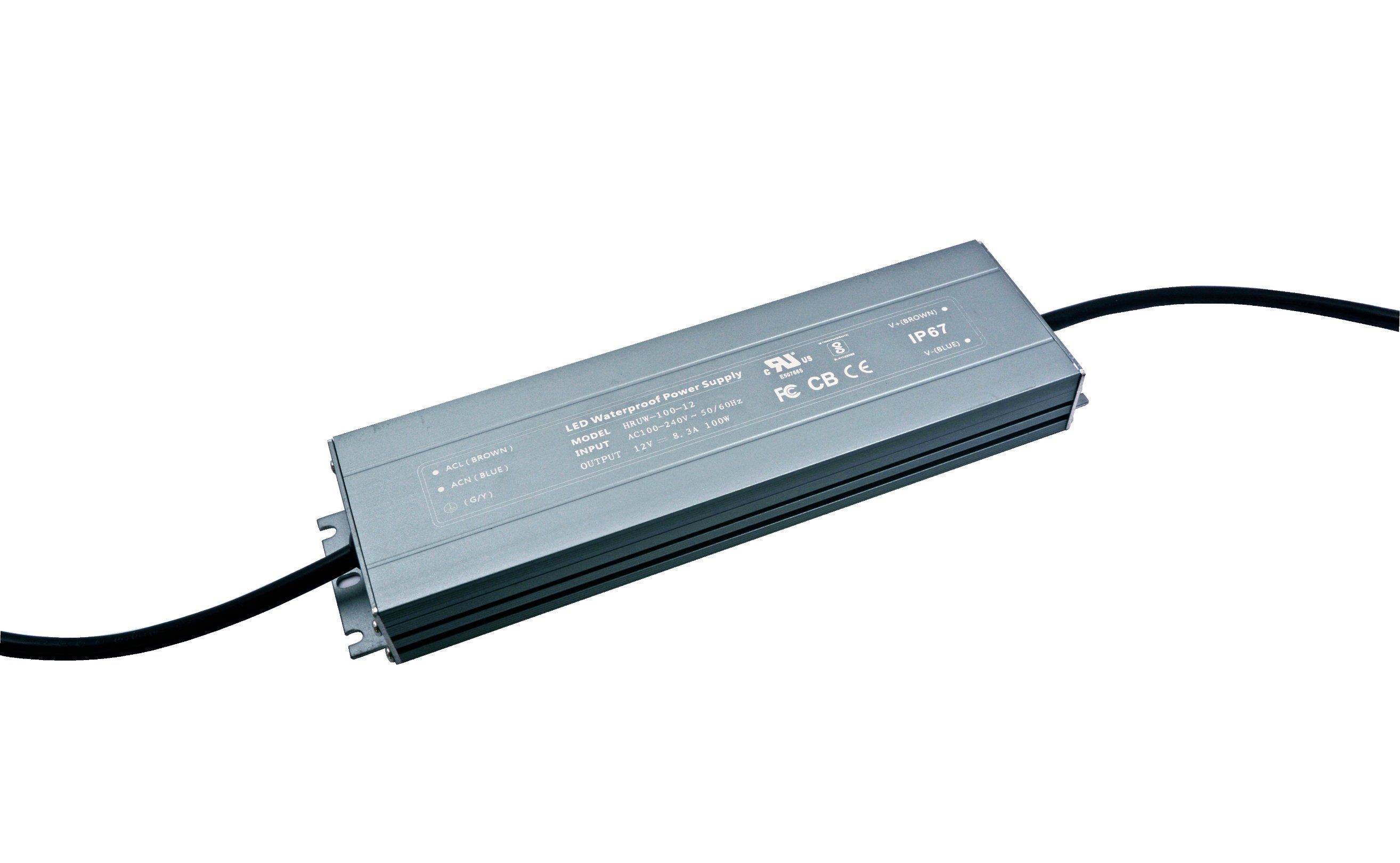 Slim IP67 Waterproof LED Driver 100W